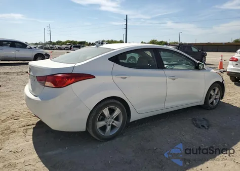 2013 Hyundai Elantra Gls z USA, uszkodzony, nr VIN 5NPDH4AE5DH333718